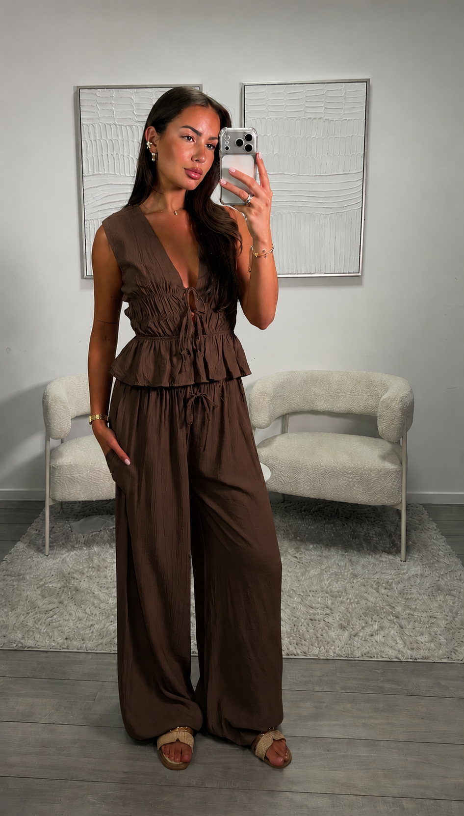 Bente Set - Bruin