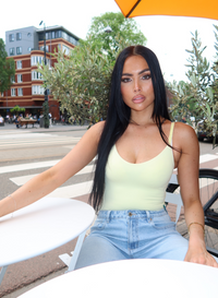 AYA STRAP BODYSUIT - SOFT YELLOW