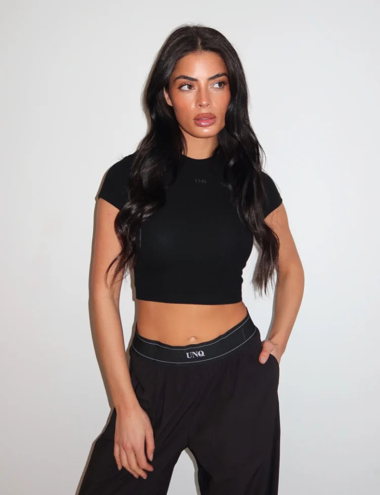 Gill Crop Tee - Black