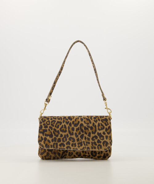 Lara Suede Bag - Leopard