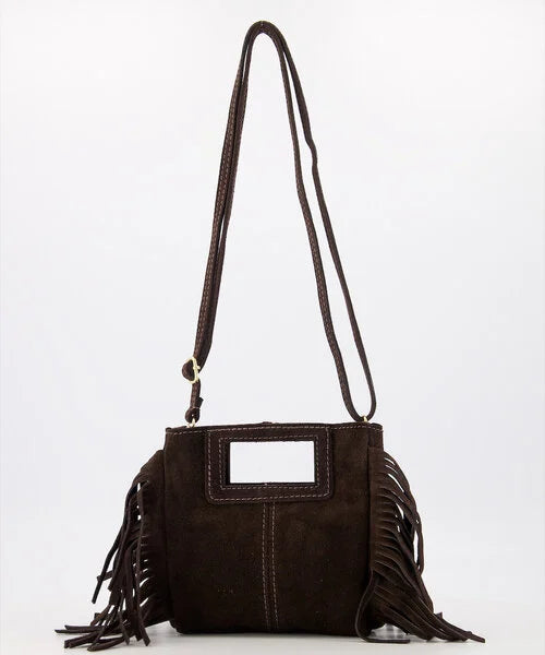 Sylvie Suede Bag - Dark Brown