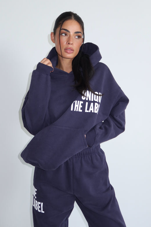 ELYANA HOODIE - DEEP DARK NAVY