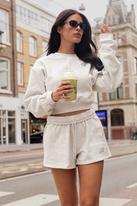 Peggy Short - Light Grey Marl