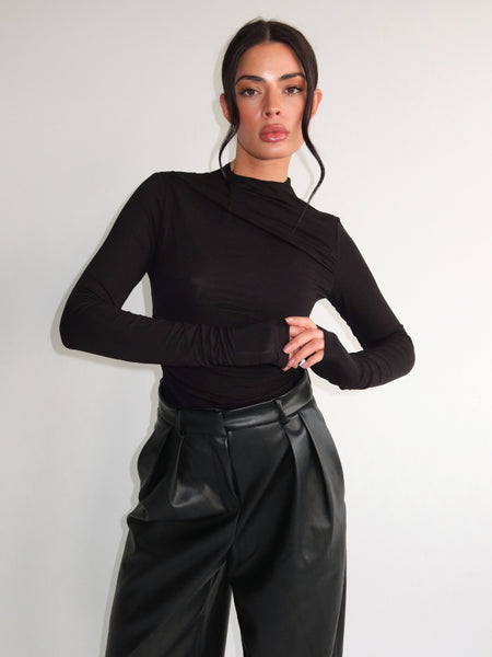 UNIQUE THE LABEL SARA BODYSUIT - BLACK