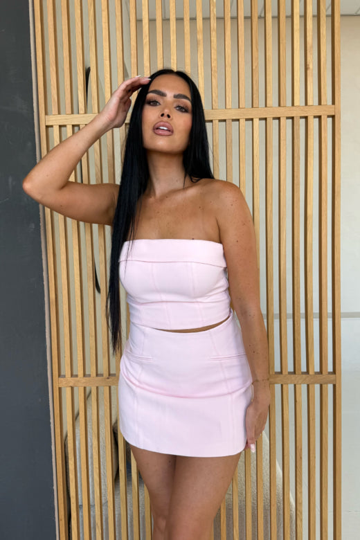 YVE SKIRT - POWDER PINK